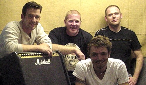 Chances R reunion, Firebird Studios, Bristol [Left to right: Roy, Paul, Jason, John - Nov 2005]