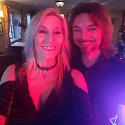 The Medicine Show - Teri and Jason before the comeback gig, April 2017